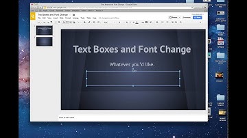 Google Presentations: How to make text boxes and change the font