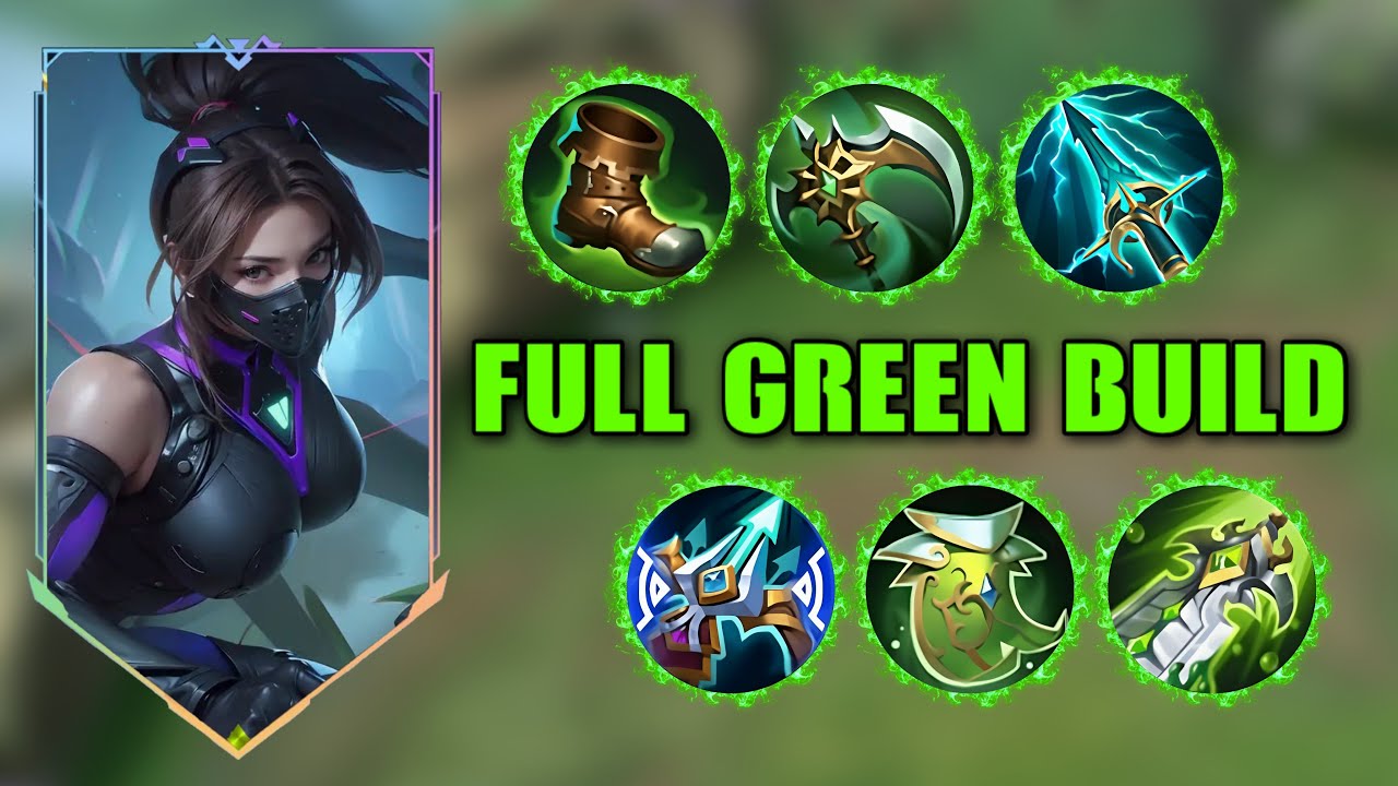 FULL GREEN BUILD HANABI❗️ YOU WON’T BELIEVE THIS DAMAGE🔥Hanabi best build 2025 ~ MLBB
