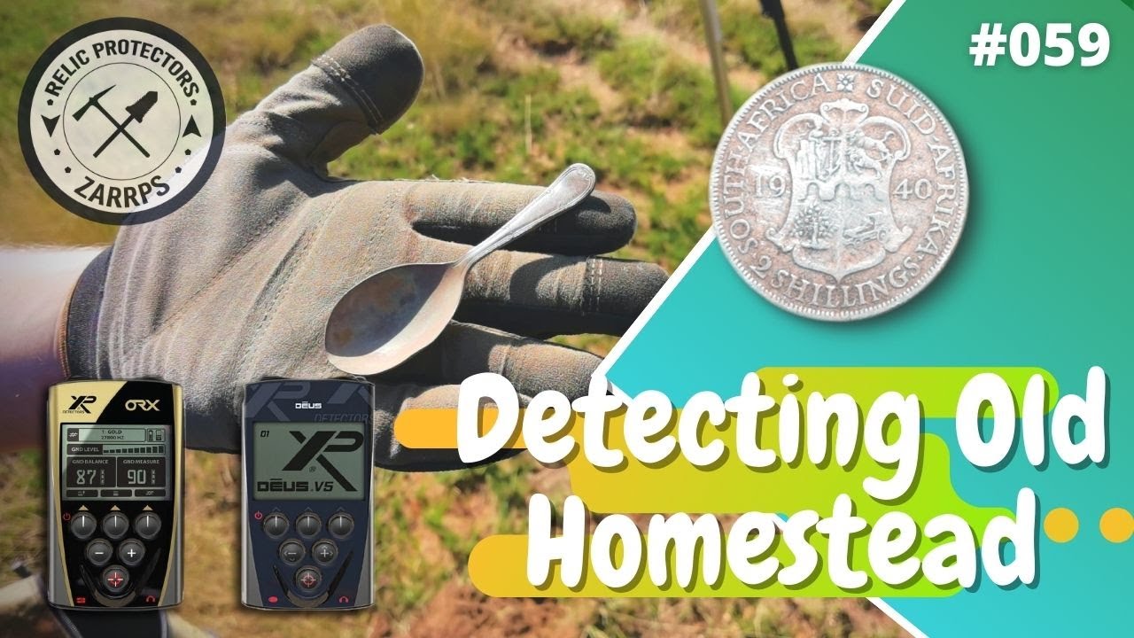 Detecting an old Homestead - Metal Detecting South Africa - Big Silver Coin