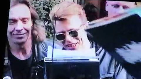 David Bowie - Leaving Paris Hotel April  1990 With...