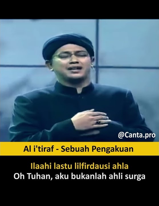 al i'tiraf untuk video IG