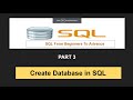 Create &amp; Drop Database in SQL server | Complete SQL course | Part 3 | SQL Tutorial in Hindi