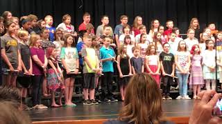 4th grade recorder concert Sheridan Terrace May 2018