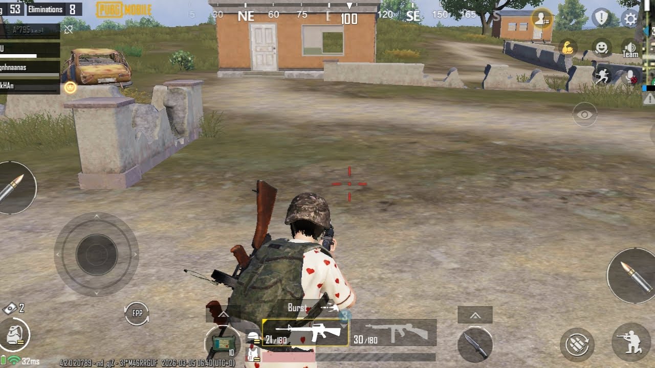 Playing PUBG mobile 8 kill's 