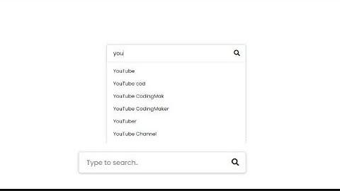 Search Bar with auto - complete Search Suggestion using HTML CSS JavaScript