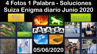 4 Fotos 1 Palabra - Suiza - 05/06/2020 - Junio 2020 - Enigma diario + Enigma bonus - Solucion