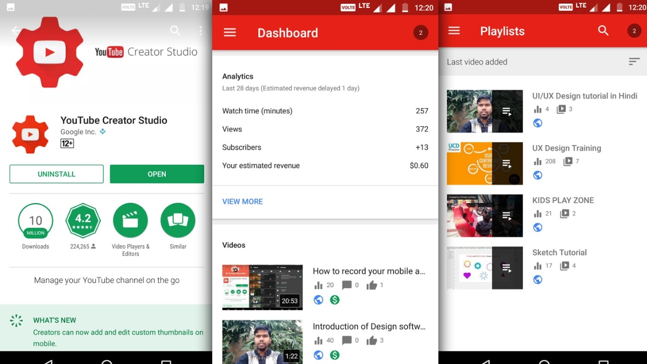 How to manage your YouTube channel from creator studio from mobile App -  YouTube