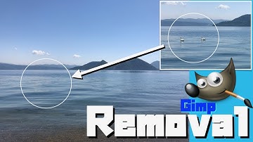 Gimp Tutorial. How to remove unwanted objects in a background image/How to use clone tool/stamp tool
