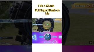 Full Squad Rush on Me | 1vs4 Clutch #phonk #bgmi #anime #pubg #pubgmobile