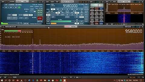 China Radio International via Cuba English 9580 kHz Shortwave SDRplay RSPdx MLA 30 loop antenna