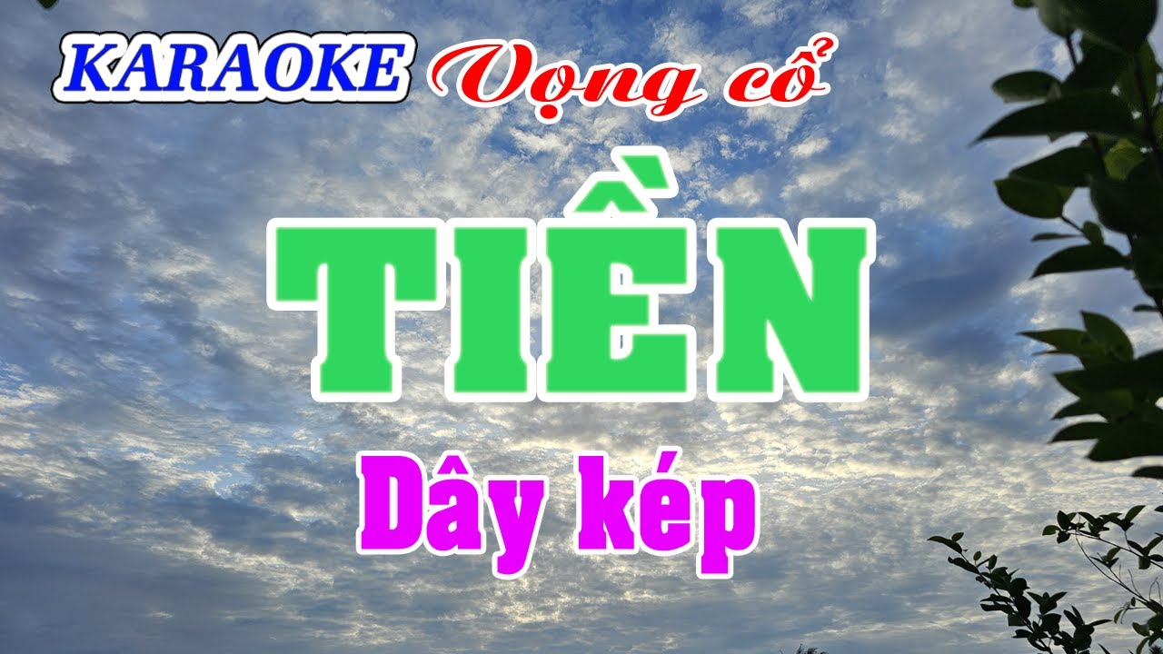 Karaoke _ Tiền _ Dây Kép