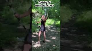 SPÖRRI-Training…. Erste Mal Pfeile aus dem Rückenköcher ziehen und schießen🏹