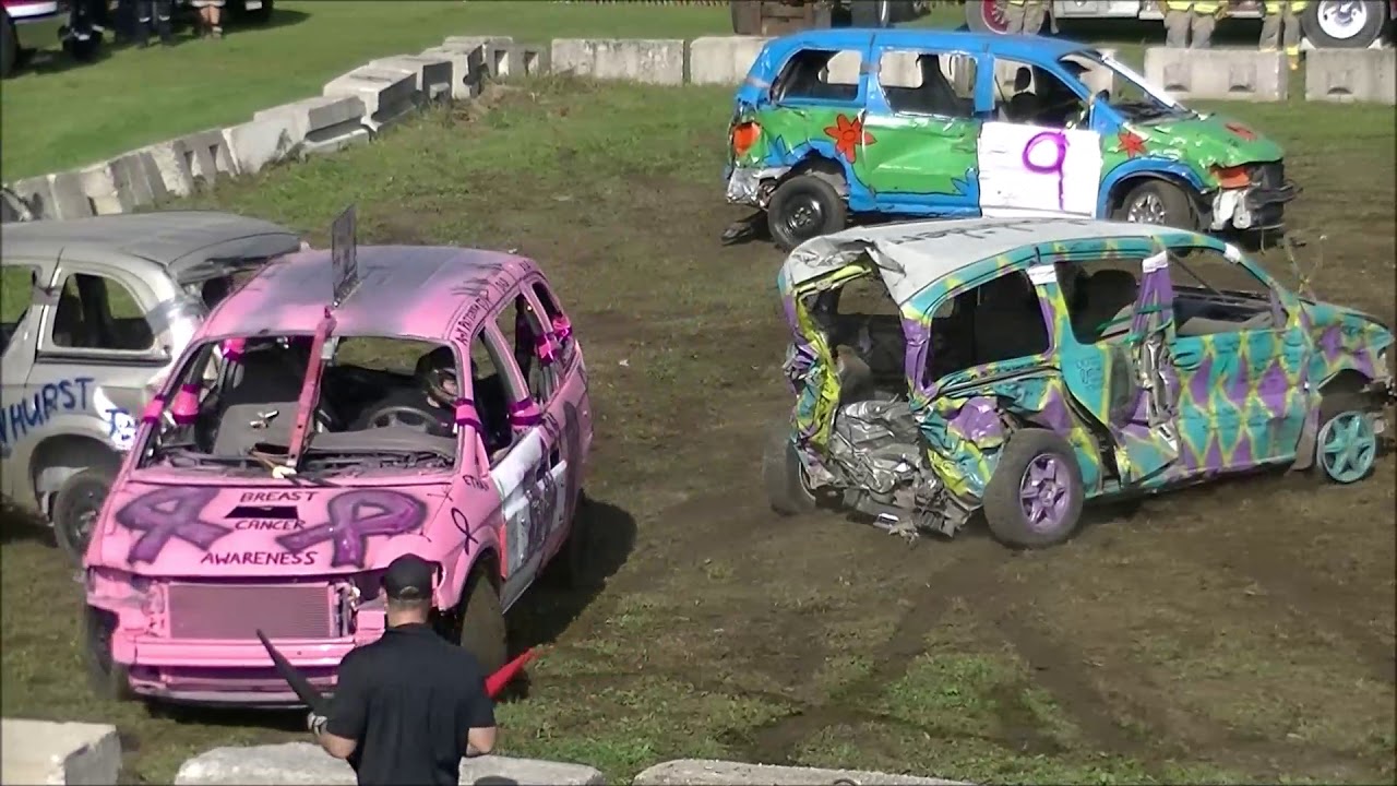 demolition derby 2018 ORO DEMO DERBY POWER PUFF VANS