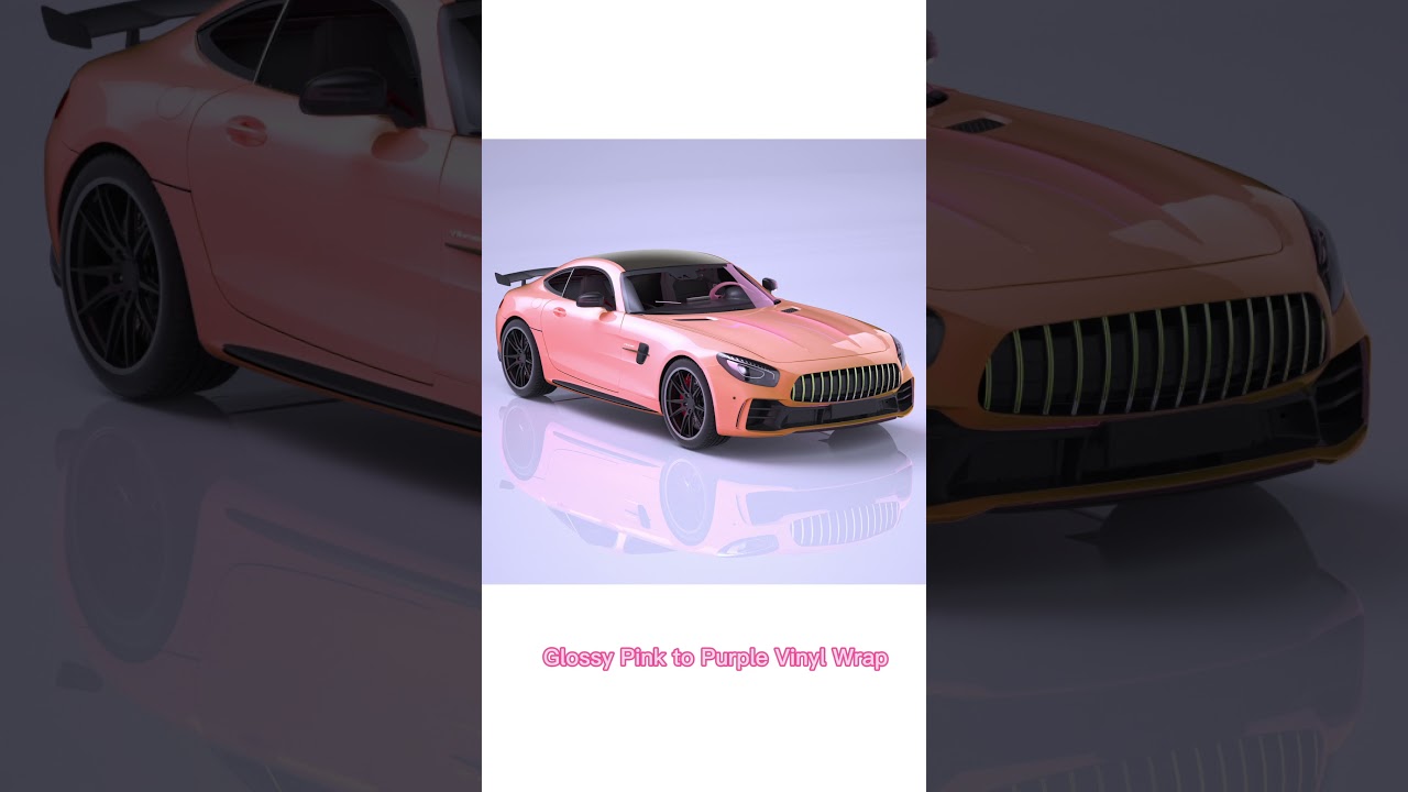 Glossy Pink to Purple Vinyl Wrap 