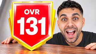 I tried to reach 131 OVR, the highest OVR in the world, on my new account 🔥! ( I was shocked ) 🤯