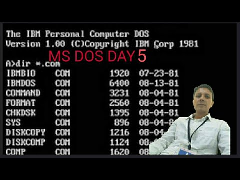MS DOS DAY 5