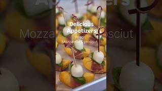 Delicious appetizer #캐서린에이치랩 #다이닝 #핑거푸드 #모짜렐라피치프로슈토 #파티요리 #파티메뉴 #예약문의