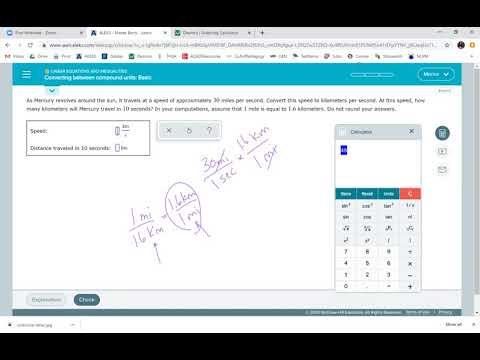 Converting between compound units:  Basic
