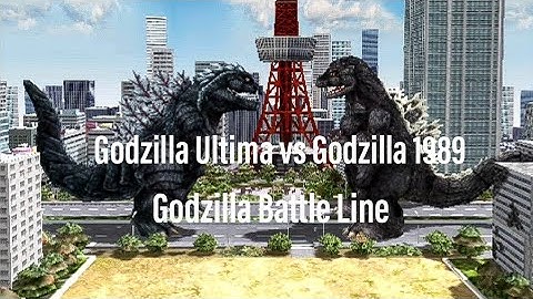 Godzilla Ultima vs Godzilla 1989 (Godzilla Battle Line)