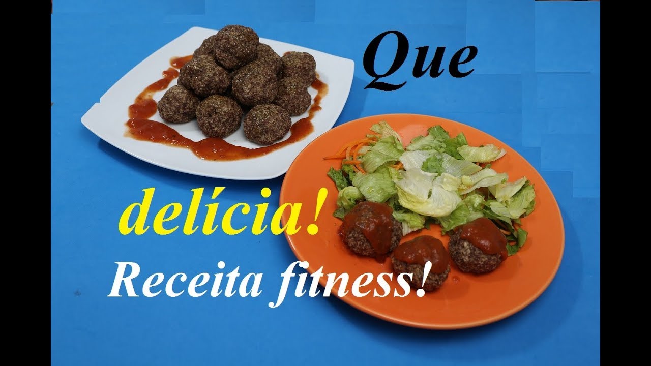 ALMÔNDEGAS AO FORNO (RECEITA FITNESS, FÁCIL, RÁPIDA E DELICIOSA)