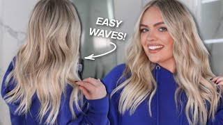 HOW TO EASY EVERYDAY BEACH WAVES HAIR STYLE TUTORIAL - Hacks, Tips & Tricks for Beginners!