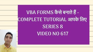 Learn Excel VBA UserForms HINDI -Display What is selected -LISTBOXES- Series 8/10
