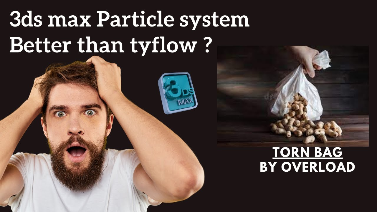 cloth tear by overweight | Particle system | without using tyflow | 3ds ...