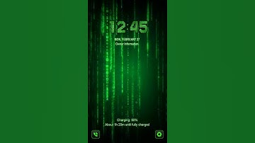 Galaxy Premium Theme - Binary Code Animated Lockscreen