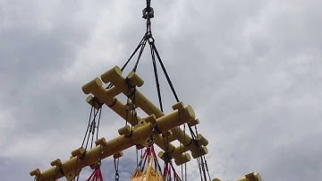 Crane Load test using Waterbag - Test Load 880 Ton