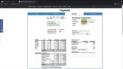 Generate Modern Pay Stubs Easily