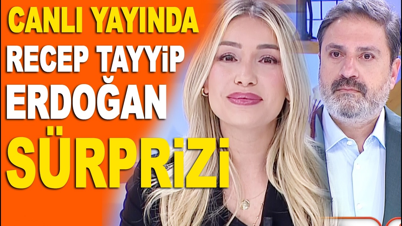 Canlı yayında Cumhurbaşkanı Recep Tayyip Erdoğan sürprizi!
