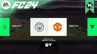 FC 24 - Manchester City vs Manchester United | FA Cup Final | Xbox S/X [60FPS]