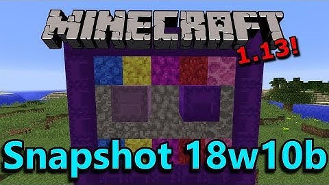 Minecraft 1.13 Snapshot 18w10b- Dead Coral Blocks, Purple Shulker Boxes, New Sounds