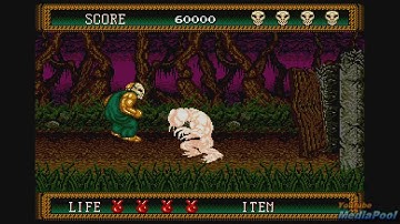 1992 Splatterhouse 2 (Sega Genesis) Game Playthrough Video Game