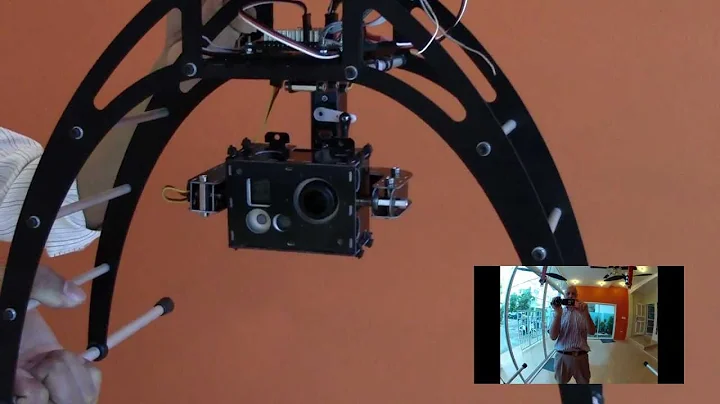 GoPro Hero 2 video stabilization with small AHRS / IMU PCB