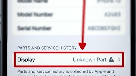iPhone 13 13pro max display unknown part massage remove fix.