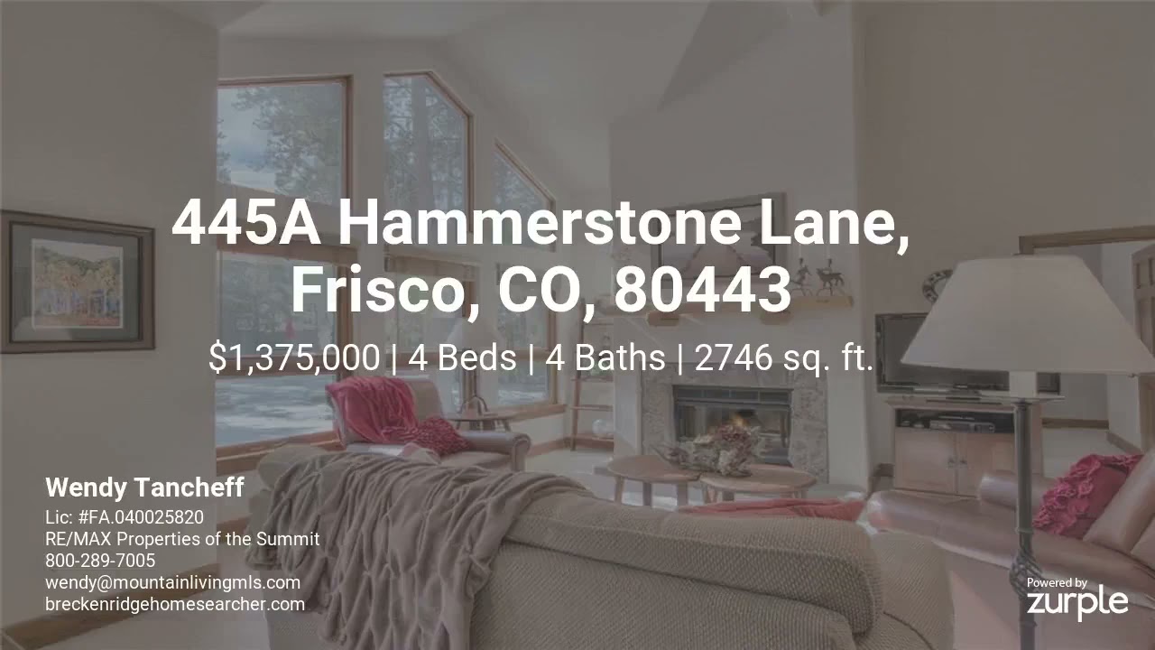 445A Hammerstone Lane,
Frisco, CO, 80443