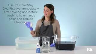 How to cut the rinsing time when dyeing cotton fabric with Rit Dye: Dye  Fixative 