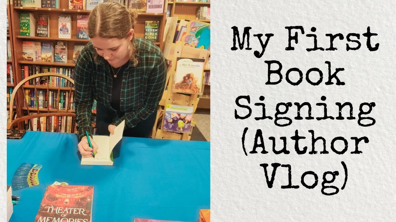 My First Book Signing (Author Vlog) - YouTube