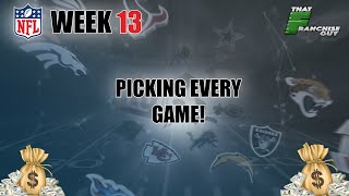 Week 13 NFL Picks!