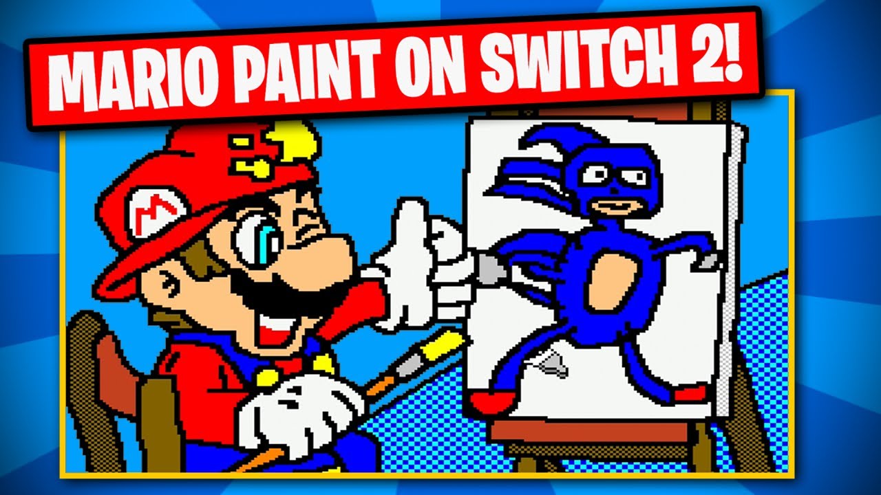 I made a Masterpiece in Mario Paint on Nintendo Switch 2!