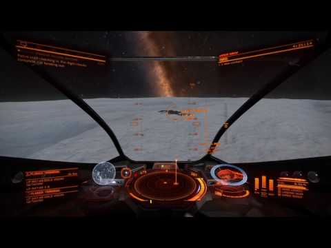 Elite Dangerous | Landing on an Icy Moon (PS4 Gameplay)