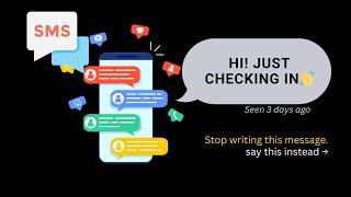 Stop saying "just checking in"