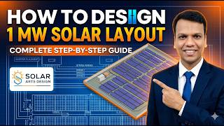 Complete 1 MW Solar DC Module Layout Tutorial Class-09 || 1 MW Solar Module Layout Kaise banaye.