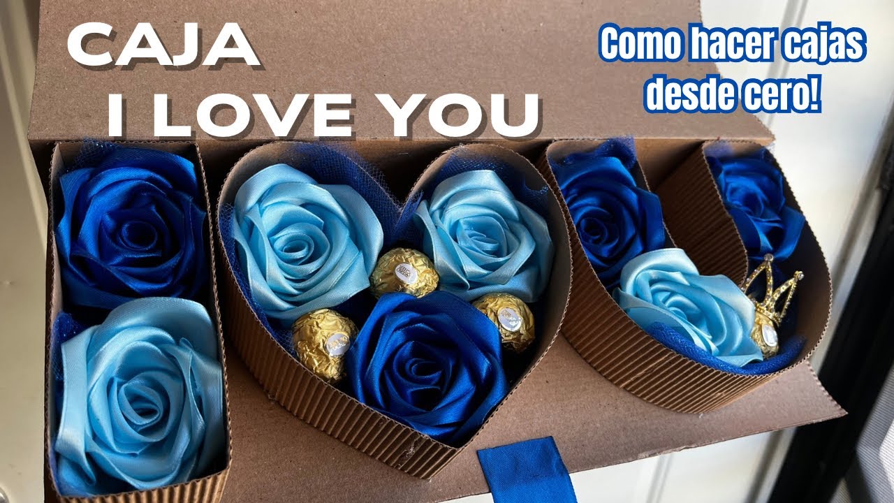Caja I LOVE YOU para rosas eternas | caja con letras