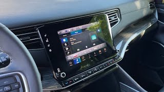 Jeep Wagoneer infotainment screen overview and vehicle settings