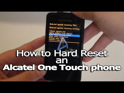 How to Hard Reset an Alcatel One Touch phone