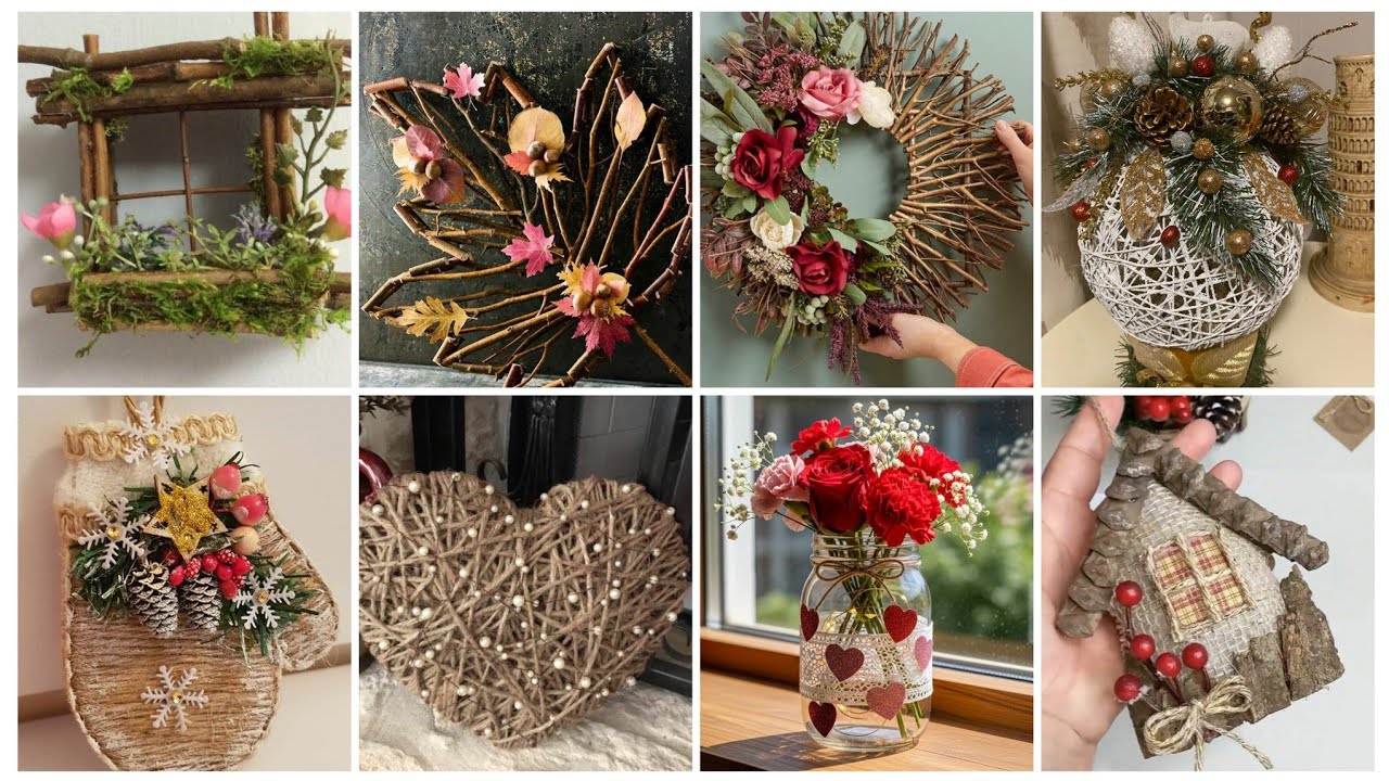 🌲Attractive & Creative Rustic Twig Home Décor Ideas | Handmade TWIG Jute Wood & Branch Home Craft 🌲