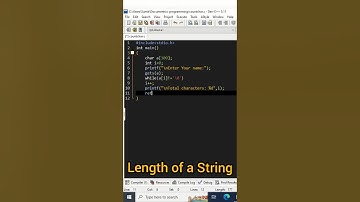 Length of the string program in c | #coding #string