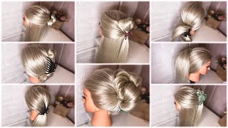 8 ПРОСТЫХ И БЫСТРЫХ ПРИЧЕСОК-МИНУТОК С КРАБИКОМ ДЛЯ ВОЛОС \ EASY CLAW CLIP HAIRSTYLES \ BEAUTYMAKER